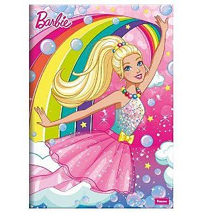 CADERNO BROCHURA CD 1/4 96F BARBIE DREAMTOPIA (FORONI)