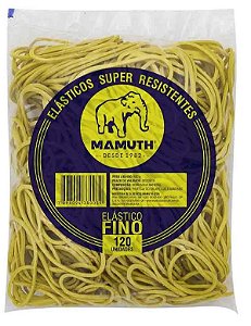 ELASTICO AMARELO 120UN MAMUTH SUAF100GRS