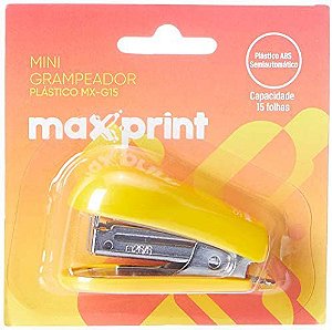 GRAMPEADOR MINI 15F PLASTICO AMARELO MX-G15 MAXPRINT