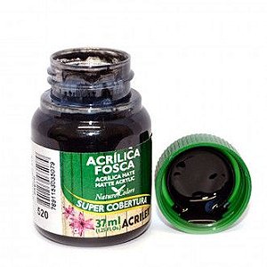 TINTA ACRILICA FOSCA  PRETO 37ML ACRILEX 520