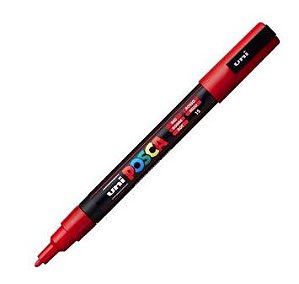 CANETA POSCA VERMELHO 3M UNI-BALL