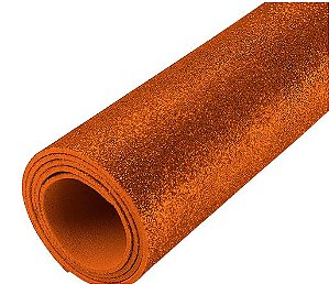 EVA GLITTER LARANJA 40X60 BRW PE4006