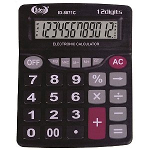 CALCULADORA 12 DIG GRANDE IDEA ID-8871C