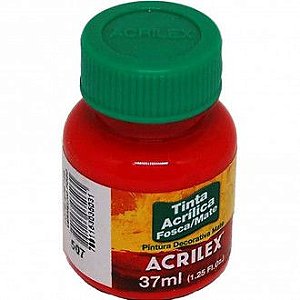 TINTA ACRILICA FOSCA VERMELHO FOGO 37ML ACRILEX 507