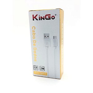 CABO USB TIPO C 2,0M BRANCO  KINGO