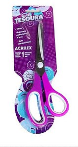 TESOURA MULTIUSO 19CM ROXO ACRILEX