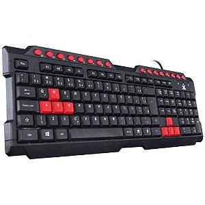 TECLADO USB GAMER DRAGON V2 PRETO/VERMELHO VINIK GT100