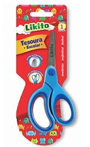 TESOURA ESCOLAR 13CM CABO EMBORRACHADO LYKE