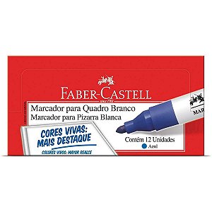 MARCADOR QUADRO BRANCO AZUL FABER CASTELL