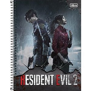 CADERNO CD UNV 01MAT RESIDENT EVIL 2 80F TILIBRA