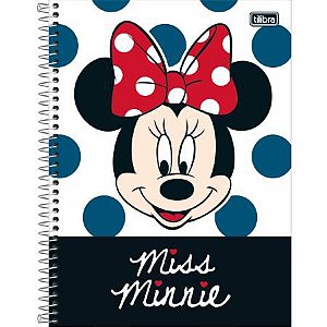 CADERNO CD UNV 10MAT MINNIE LIGHT 160F (TILIBRA)