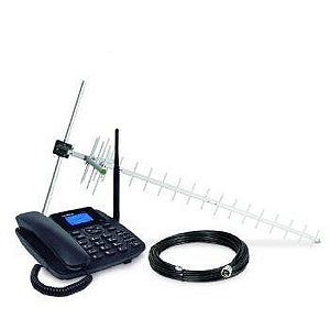 TELEFONE CEL. RURAL/URBANO C/ANTENA 2CHIP QUAD INTELBRAS CFA4212