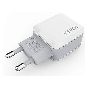 FONTE CEL TOMADA 2 USB 2.4A (BIV)(KAIDI)(KD-301)