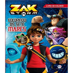 LIVRO PARA COLORIR ZAK STORM COLORINDO OS SETE MARES CIRANDA CULTURAL