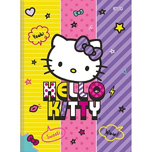 CADERNO BROCHURAO CD 48F HELLO KITTY  SAO DOMINGOS