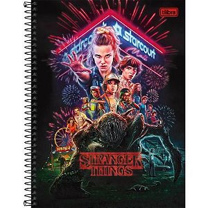 CADERNO CD UNV 16MAT STRANGER THINGS 256F  TILIBRA