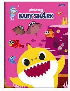 CADERNO BROCHURAO CD 48F BABY SHARK FORONI