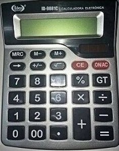 CALCULADORA 12 DIG GRANDE IDEA ID-9881C