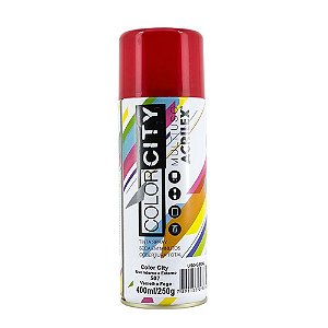 TINTA SPRAY VERMELHO 400ML   COLOR CITY   ACRILEX   507