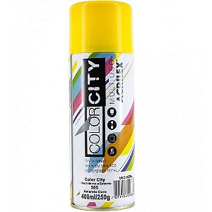 TINTA SPRAY AMARELO 400ML   COLOR CITY   ACRILEX