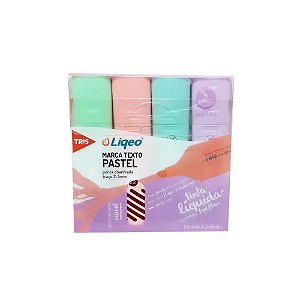 KIT MARCA TEXTO LIQEO PASTEL C/ 4 TRIS