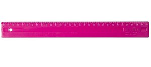 REGUA PLASTICA 30CM BLISTER ROSA DELLO 3112.Q