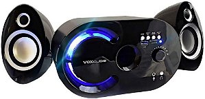 CAIXA SOM SUBWOOFER 18W 2.1  USB/SD/BLUETOOTH  VOXCUBE  PRATA VC-G320BT