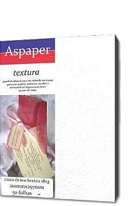 PAPEL TEXTURA A4 CASCA OVO BRANCO 50F 180G USA 7597