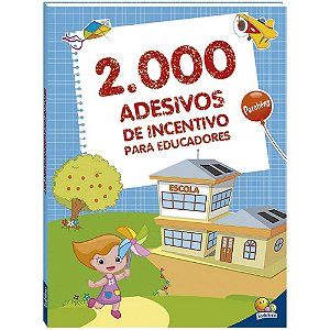 LIVRO ADESIVO PROFESSOR C/ 2000 ADESIVOS TODO O LIVRO