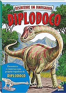 LIVRO CD DESENTERRE UM DINOSSAURO DIPLODOCO TODO O LIVRO