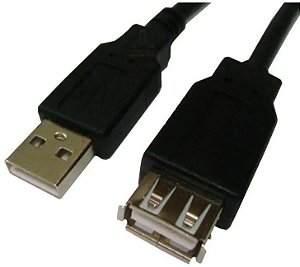 CABO USB EXTENSOR A-MACHO X A-FEMEA 3MM PLUSCABLE PC-USB1802