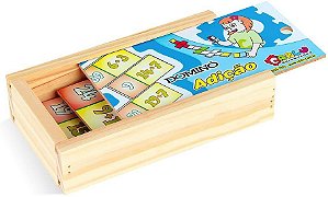 Jogo Dominó Multiplicaçãõ MDF Carlu Brinquedos - Padihey