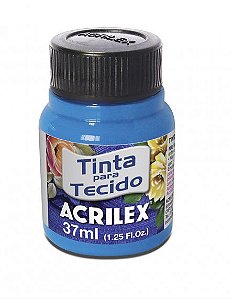 TINTA TECIDO 37ML AZUL FLUORESCENTE ACRILEX 109