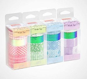 WASHI TAPE CANDY HOLOGRAFICO C/ 6 BRW