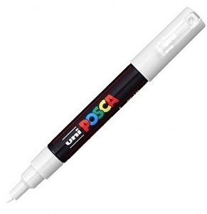 CANETA POSCA BRANCA 1M UNI-BALL