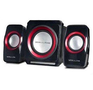 CAIXA SOM SUBWOOFER 18W 2.1 USB/FM/SD/BLUETOOTH VOXCUBE VERMELHO VC-G500BT