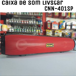 CAIXA SOM BLUETOOTH/SD LIVSTAR CNN-401SP VERMELHO