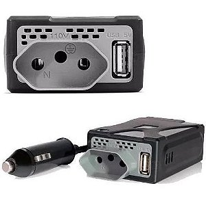 INVERSOR DE POTENCIA 150W 12V P/ 110V/USB MULTIL AU900