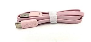 CABO USB V8 1 MT KAIDI KD-56S ROSA