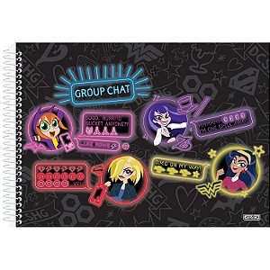 CADERNO DESENHO ESPIRAL HERO GIRL 60F SAO DOMINGOS