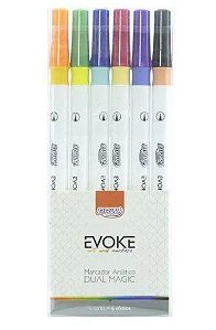 KIT DUAL MAGIC BRUSH PEN COM 6 BRW