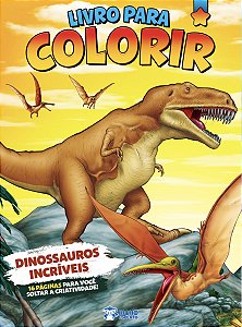 Livro Blocão de colorir Dinossauros incríveis - Ciranda Cultural