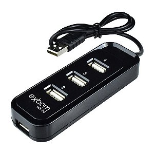 HUB USB 2.0  4 PORTAS EXBOM UH-25