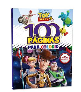 LIVRO 100 PAGINAS PARA COLORIR TOY STORY 4 BICHO ESPERTO