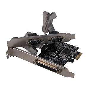 PLACA PCI EXPRESS 2 SERIAIS + 1 PARALELA MICR PCIE-2S1P