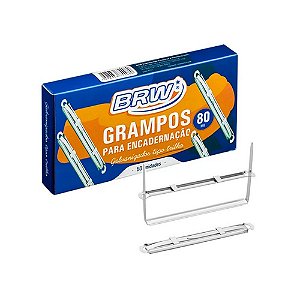 GRAMPO TRILHO METAL 50UN PRATA BRW GT080