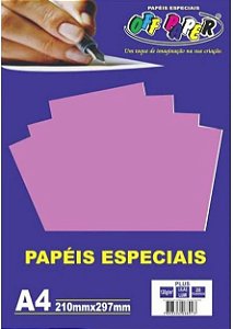 PAPEL COLOR A4 20F 120G LILAS LUMI OFF PAPER