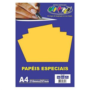 PAPEL COLOR PLUS A4 20F 120G AMARELO OFF PAPER