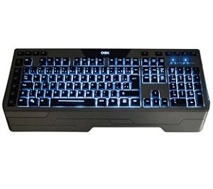 TECLADO USB GAMER PRETO OEX BLADE TC203