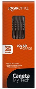 CANETA 0.7MM VERMELHA CX 25UN MYTECH JOCAR OFFICE